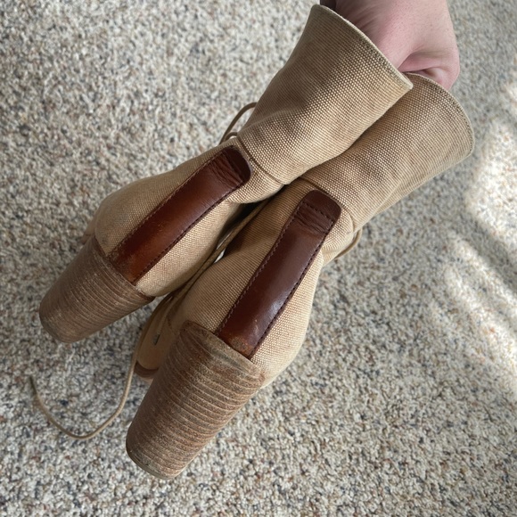 Rag & Bone canvas Deacon lace-up booties - Picture 3 of 6